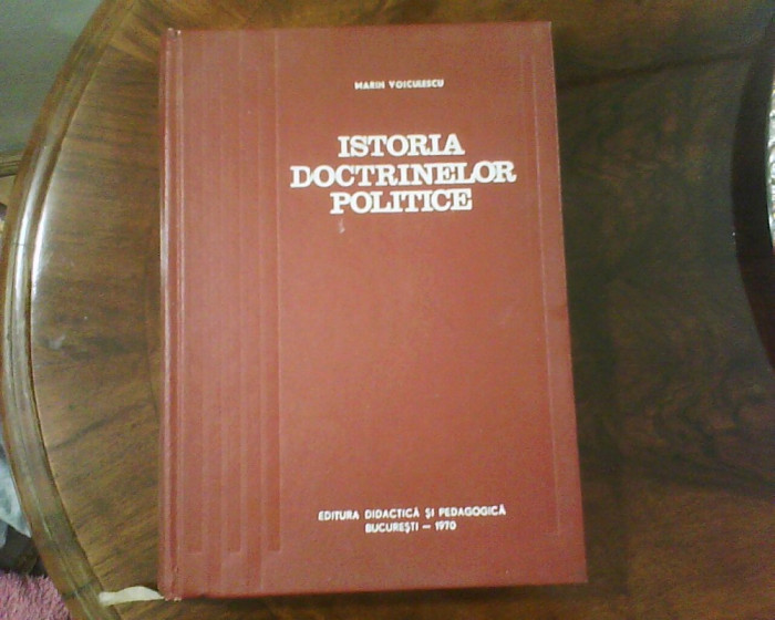 Marin Voiculescu Istoria doctrinelor politice, ed. princeps