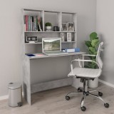 Cumpara ieftin Birou cu rafturi, gri beton, 110x45x157 cm, PAL