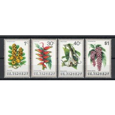 St Vincent 1972 Mi 316/19 MNH, nestampilat - Flori
