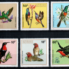 Ruanda Rwanda 1972, Mi #500-509 A**, fauna, pasari, MNH, cota 10 €!