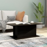 VidaXL Măsuță de cafea, negru, 102x55,5x40 cm, lemn prelucrat