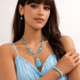 Set colier Azur de mare