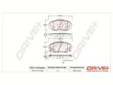 Dr!ve+ DP1010.10.0026 set placute frana,frana disc