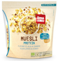 Muesli proteic cu fulgi de soia si canepa fara gluten bio 350g foto