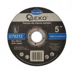 Disc pentru metal, 125x1.6 Inox, Geko Premium, G78213