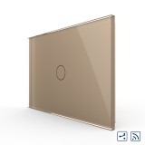 Cumpara ieftin Intrerupator cap scara/cruce wireless cu touch Livolo din sticla - standard italian SmartElectro IntelligentHouse