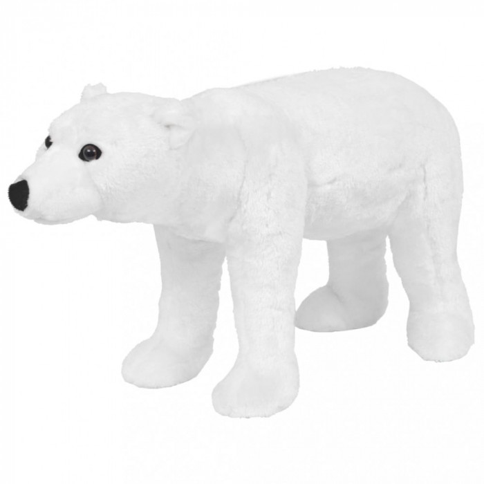 vidaXL Urs polar din pluș de jucărie Alb XXL