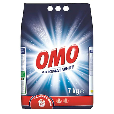 Detergent automat Omo Professional, rufe albe, 7Kg, 87 de spalari foto