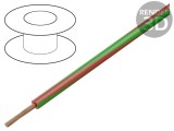 Cablu Electric Cupru 2,5mm2 PVC Roșu-Verde 300/500V