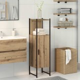 VidaXL Dulap de baie, stejar artizanal, 33x33x120,5 cm, lemn prelucrat