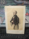 Lord John Russel, John Russell, 1st Earl Russell, 1854, Liderul camerei Comunelor din Imperiul Britanic, fost prim Ministru, cromolitografie, 181