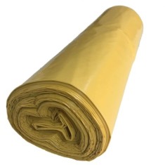 Saci Menajeri, 240L, 110x125 cm,10 Buc/Rola, Material LDPE, Galbeni, Rola Saci Menajeri, Role Saci Menaj, Saci Menajeri in Rola, Rola Saci de Gunoi, S foto
