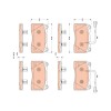 Placute frana Alfa Romeo Giulietta (940) 04.10-12.20, Giulietta Box / Liftback (940) 04.11-12.20, Fata, TRW