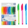 Set Pixuri Ballpen Staedtler, Model 4320, Multicolor, 10 Bucăți, Scriere Medie, Formă Triunghiulară Ergonomică
