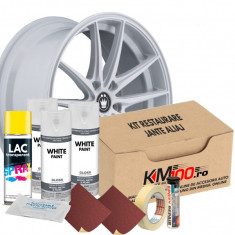 Kit reparatie jante, culoare ALB (V3) - Cod RAL: 9010