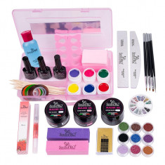 Kit Unghii Gel fara Lampa UV Promotie #02 + CADOU Cutie Compartimentata