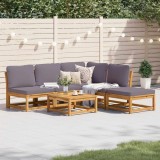 VidaXL Set mobilier grădină cu perne, 6 piese, lemn masiv acacia 3214324