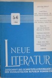 Neue Literatur. Zeitschrift des Schriftstellerverbandes der Sozialistischen Republik Rum&auml;niens. 19. Jg., Heft 5-6, 1968