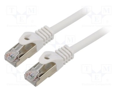 Cabluri Patch S/FTP 6a 0,5m LSZH Alb 27AWG GEMBIRD foto