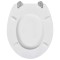 Capac WC, alb, MDF, model simplu - 5