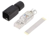 Mufă RJ45 8P8C Cat5 Aurit IDC 26-23AWG