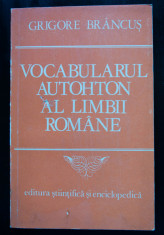 Grigore Brancu? - Vocabularul autohton al limbii romane foto