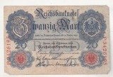 bnk bn Germania 20 marci 1910 K40b - circulata