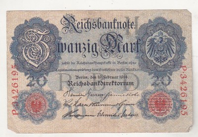 bnk bn Germania 20 marci 1910 K40b - circulata foto