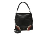 Geanta DESIGUAL neagra, WAXP96, din piele ecologica