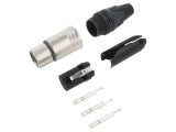Conector XLR mamă 3 pini, drept