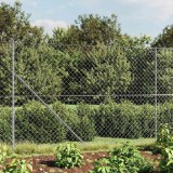 vidaXL Gard de plasă de s&acirc;rmă, argintiu, 1,6x25 m