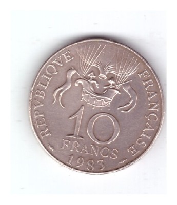 Moneda Franta 10 francs 1983, 200 de ani de la cucerirea spatiului foto