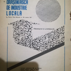 1967 Reclama Întreprind orășenească industrie locală Tg. Mureș comunism 24x16,5