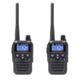 Set 2 statii radio portabile PNI PMR R45 PRO 446MHz, VOX, 99 canale