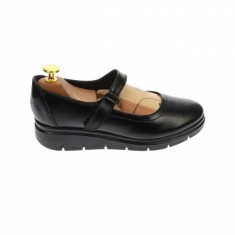 Pantofi dama, cu talpa ortopedica din piele naturala, negru - P38N