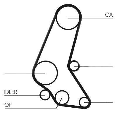 Curea de distributie Contitech CT748 Opel Kadett E Hatchback Corsa A Caroserie Corsa B Corsa B Caroserie Vectra B Hatchback Kadett E Combi Vect foto