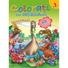 Colorati cu Abtibilduri, Nr.3 - Dinozauri foto