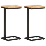 Cumpara ieftin Mese laterale, 2 buc., 31,5x24,5x64,5 cm, lemn masiv de acacia