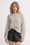 American Vintage pulover din amestec de l&acirc;nă femei, culoarea bej, CRA18AE25