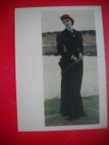HOPCT 23417 PORTRET OLGA MOHAILOVNI NESTEROVOI 1906-MIHAIL V NESTEROV 1862-1942 --MUZEE RUSIA - CP PICTURA --NECIRCULATA