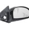 Oglinda exterioara Kia Cerato (Fe), 04.2004-08.2008, partea Dreapta, culoare sticla crom , sticla convexa, cu carcasa neagra, cu incalzire, ajustare