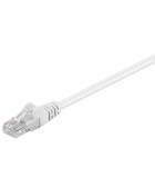 Cablu CAT5e UTP alb 1.5m patchcord CCA neecranat 2x RJ45 Goobay