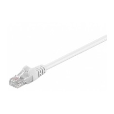 Cablu CAT5e UTP alb 1.5m patchcord CCA neecranat 2x RJ45 Goobay