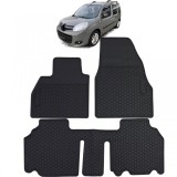 Set Premium de Covorase din Cauciuc Negru pentru Renault Kangoo II 2008-2022 Performance AutoTuning