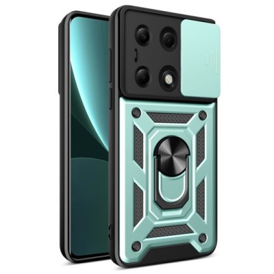 Husa pentru Xiaomi Redmi Note 13 Pro 4G / Poco M6 Pro 4G - Techsuit CamShield Series - Green foto