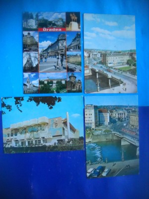 HOPCT LOT 2612 ORADEA -JUD BIHOR-4 CARTI POSTALE-CIRCULATE foto