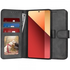 Husa pentru Xiaomi Redmi Note 13 Pro 4G / Poco M6 Pro 4G, Techsuit, Diary Book, Neagra