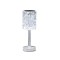Lampa de birou pe LED RGB 16, Flippy, dimmer tactil, 3 nivele de intensitate, incarcare USB, 3W, Cristal Acrilic, 13x28 cm, cu telecomanda, forma veio