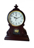 Ceas de masa cu pendul, Boem, Maro, 38 cm, 2770BB-1