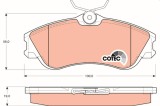 TRW GDB1295 COTEC set placute frana,frana disc